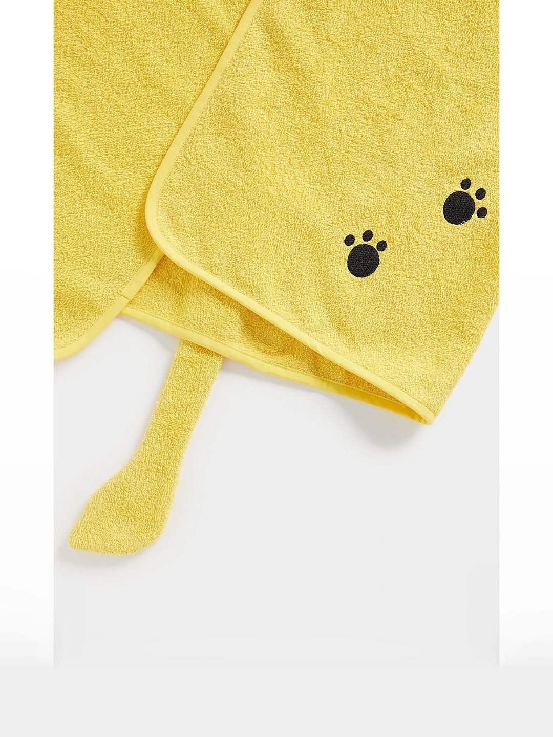 mothercare Cuddle and Dry Kids Orange & Yellow 1 Leopard Hooded Bath Towel-image-11