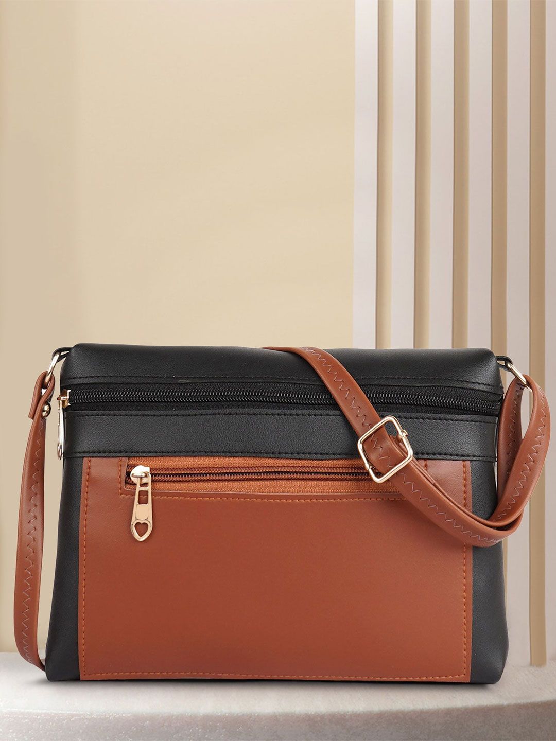DANIEL CLARK Colourblocked PU Sling Bag-picture-18