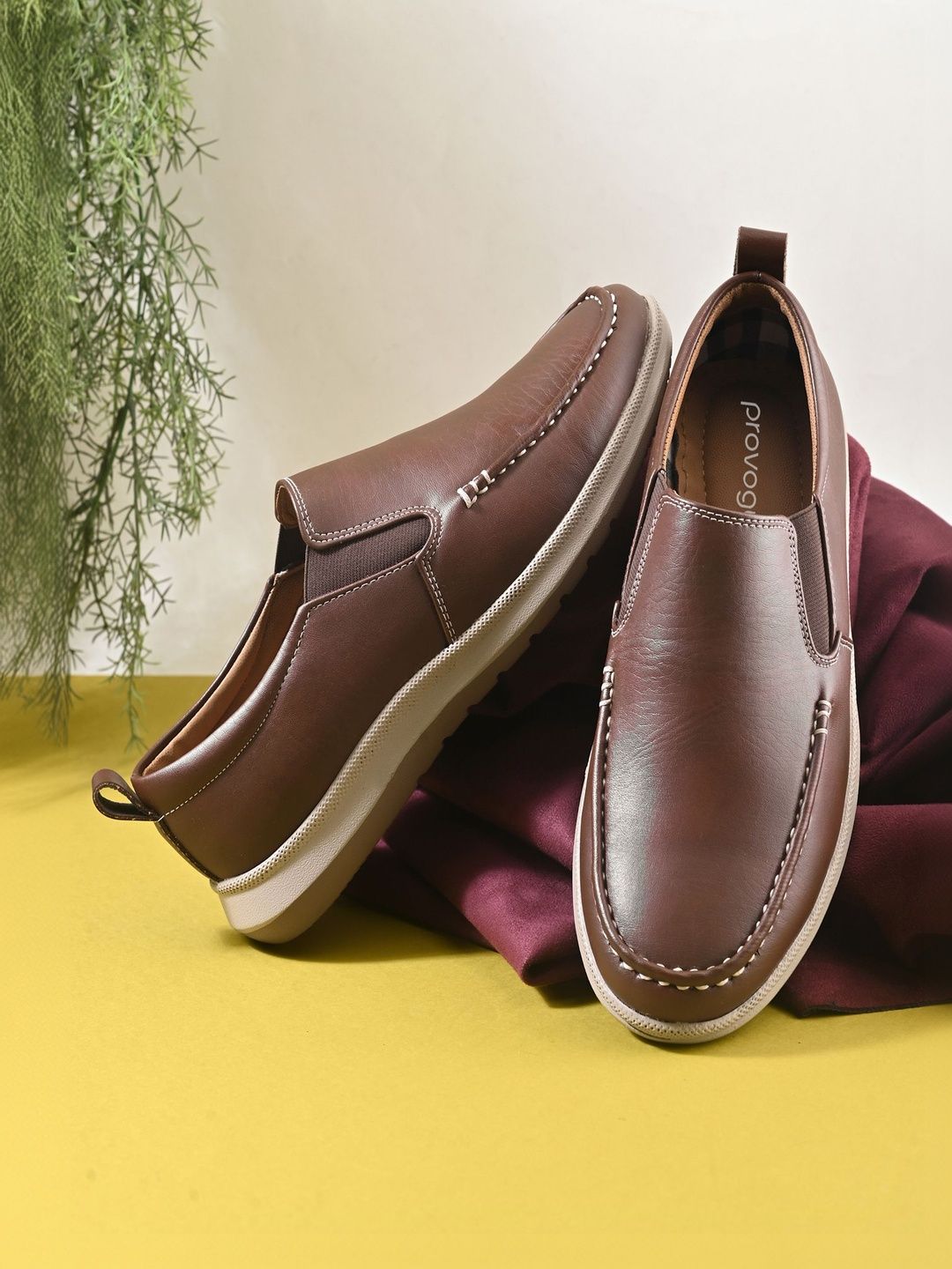Provogue Men Round Toe Formal Slip On Shoes-picture-25