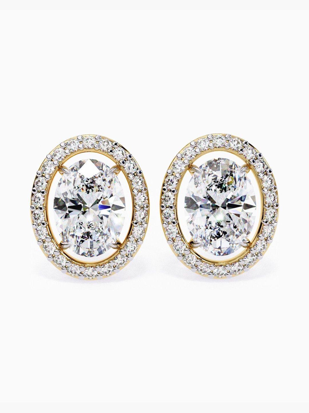 VALANOVA Hallmarked 18K Diamond Earrings -3.5 gm-picture-56