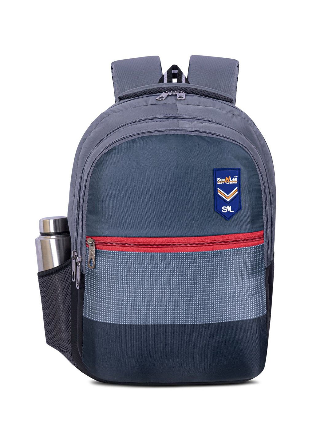 Seenlee Men Colourblocked Backpack with Compression Straps-picture-26