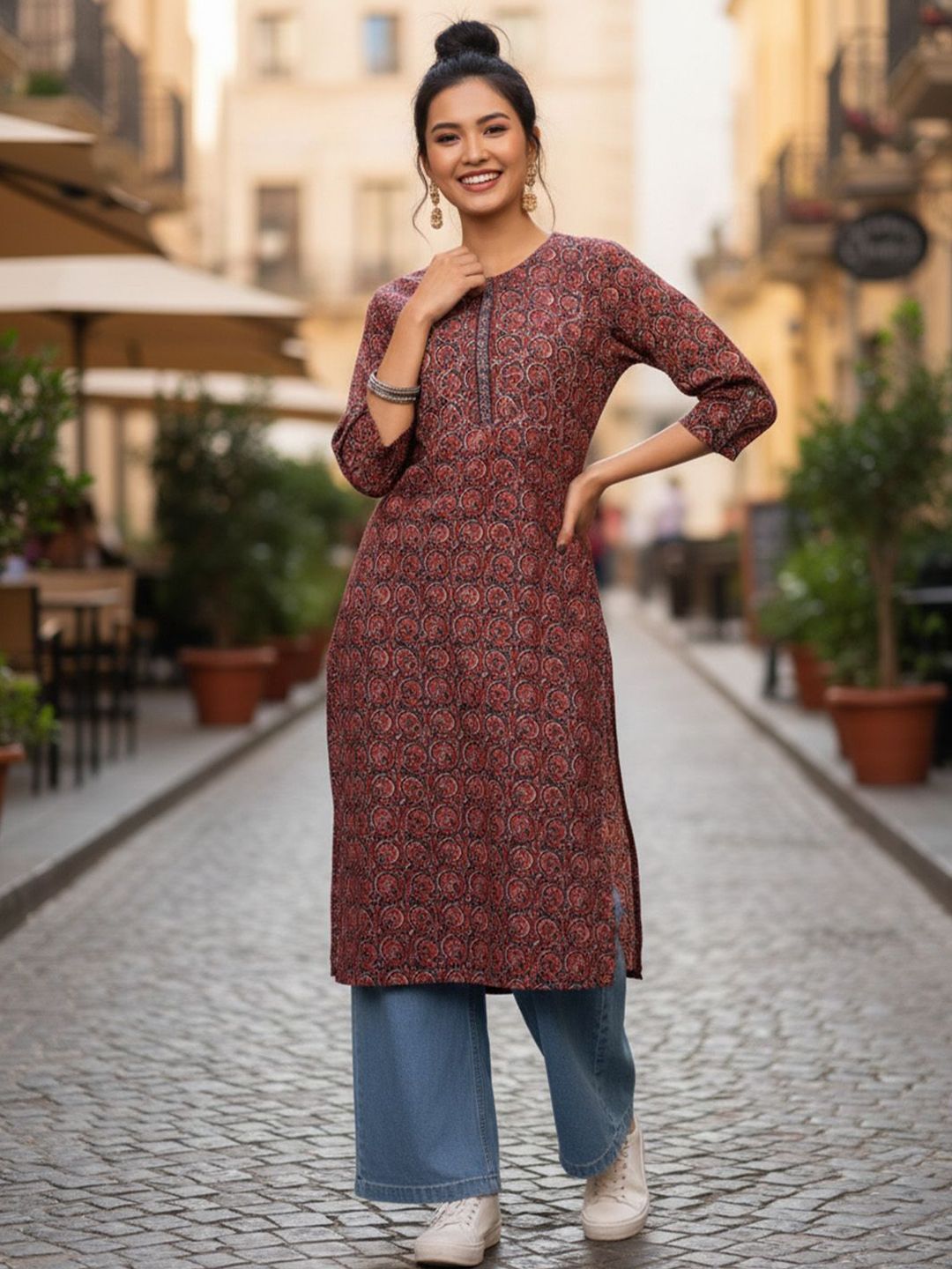 AADVIKA Women Bandhani Printed Kurta-picture-19