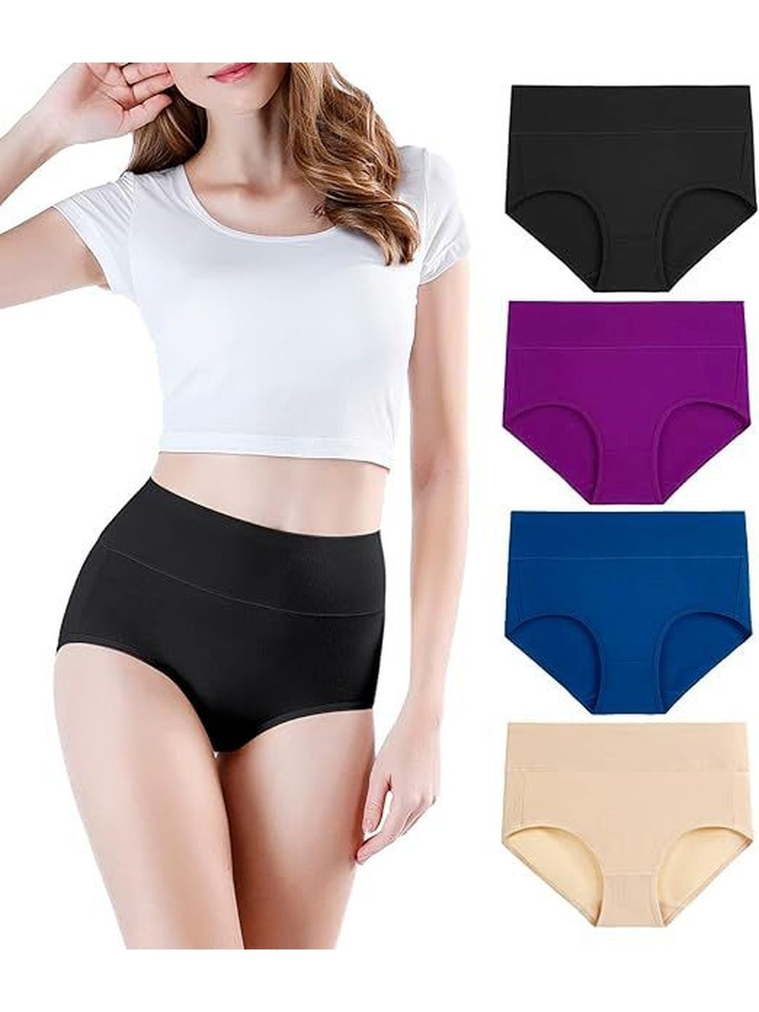 Diving Deep Women Pack Of 4 Mid-Rise Hipster Briefs-picture-23