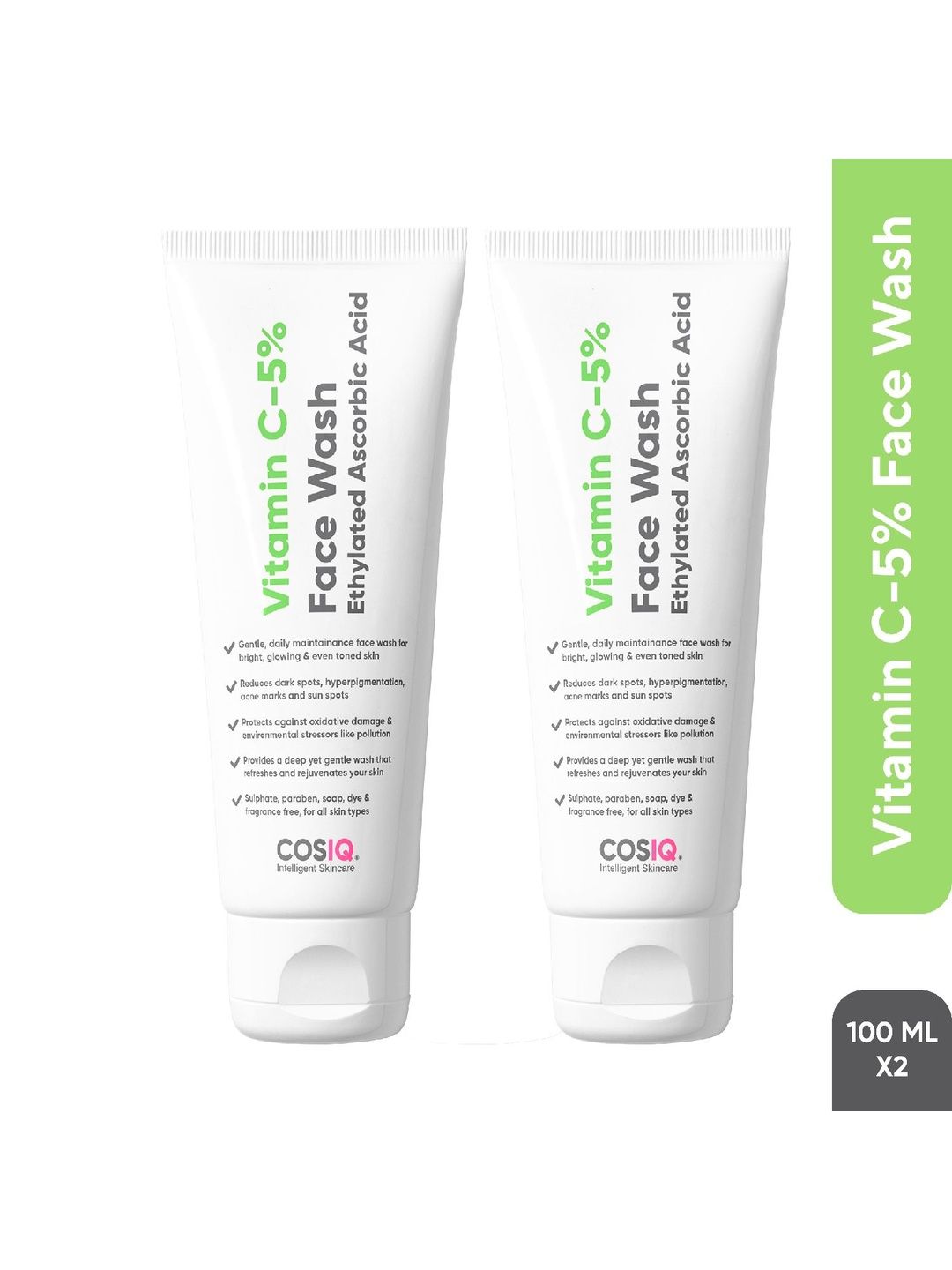 CosIQ Set of 2 Vitamin C 5% Face Wash for Glowing & Brightening Skin - 100 ml each-image-41