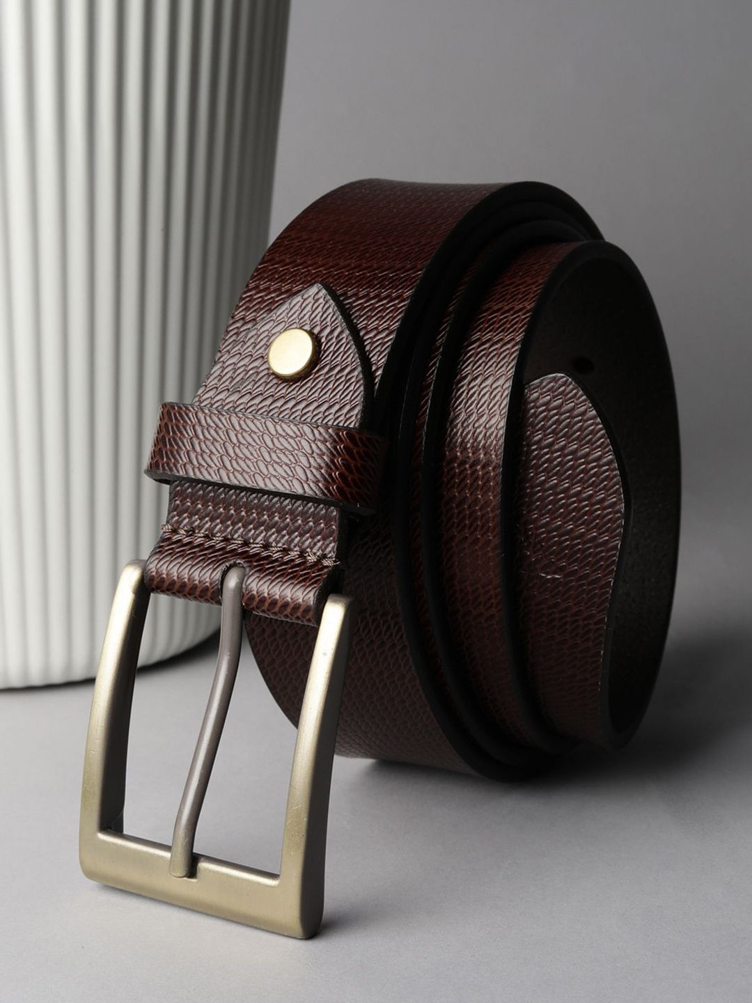 Allen Solly Men Textured Leather Formal Belt-picture-43