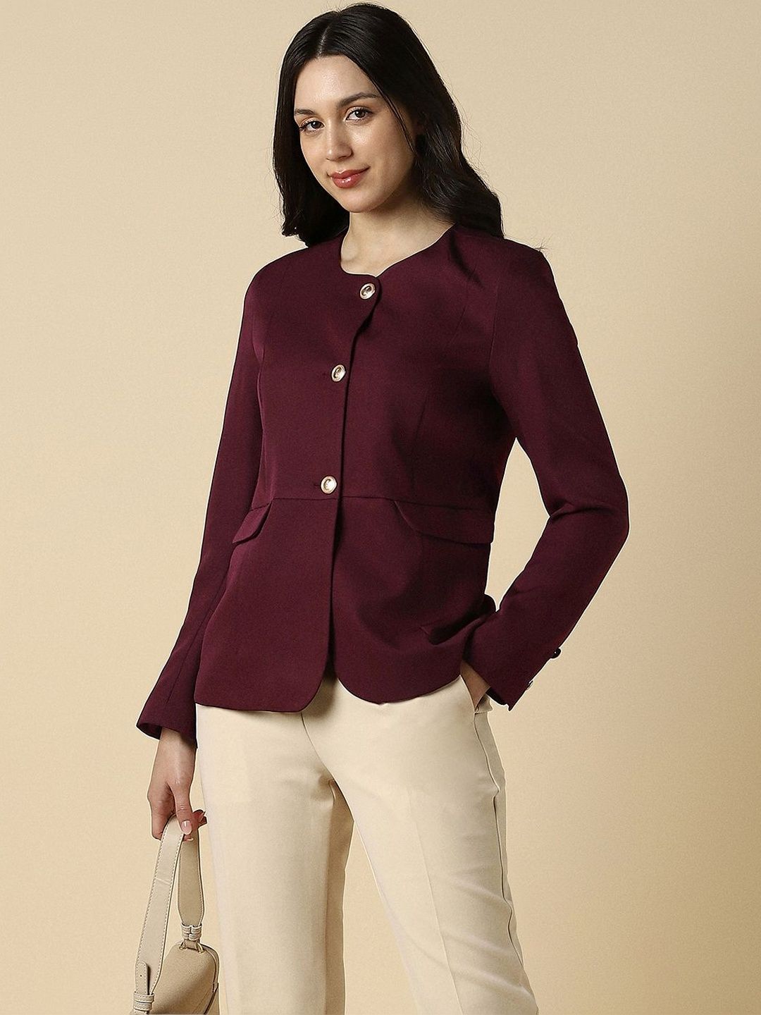 Allen Solly Woman Single-Breasted Blazer-image-36