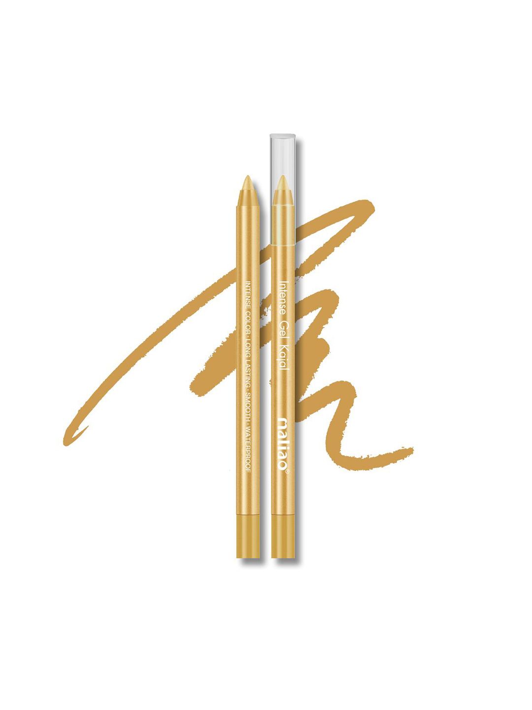 Maliao Intense Long Wearing Gel Kajal - 1.2 g - 02 Golden