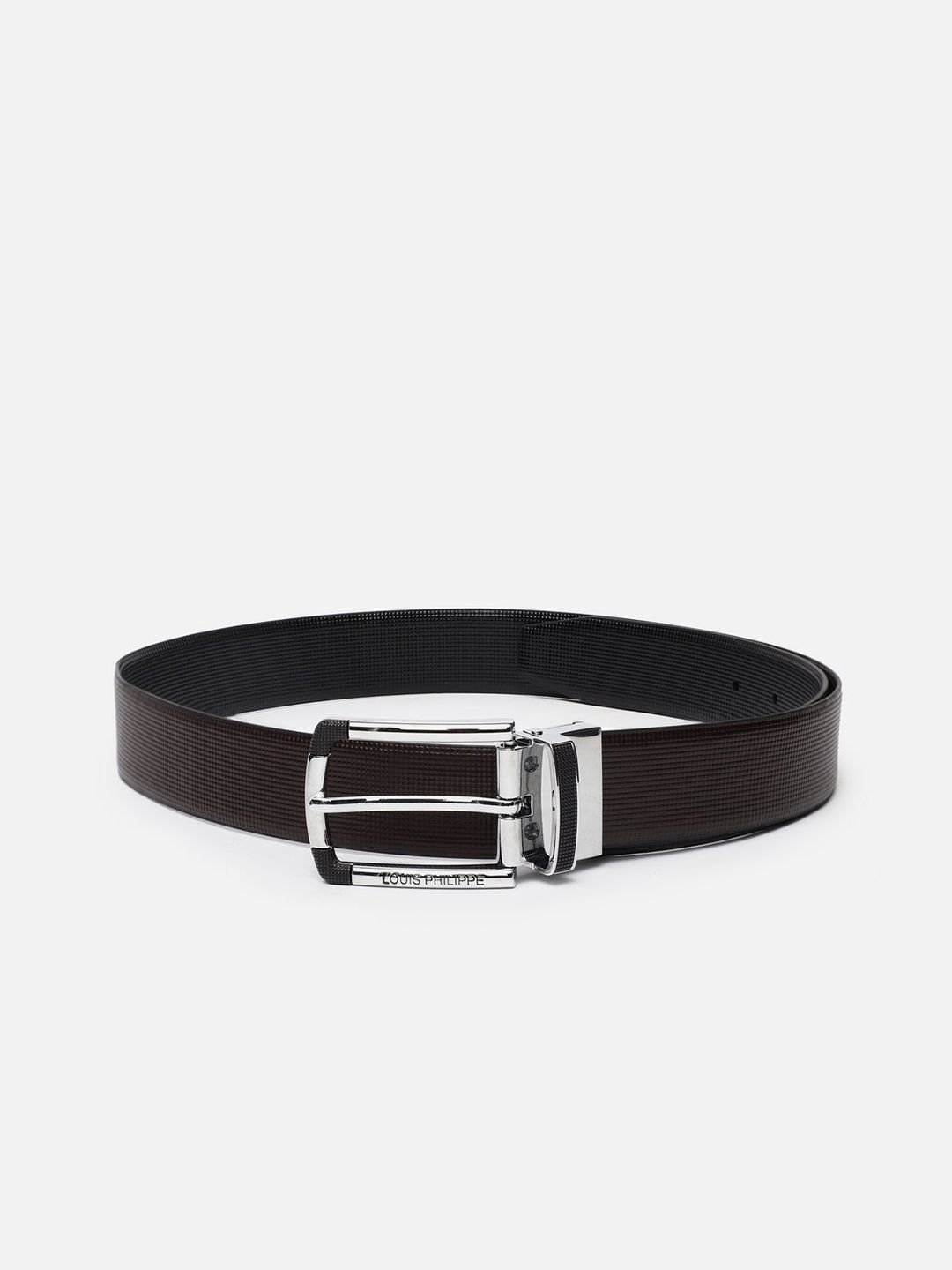 Louis Philippe Men Textured Leather Formal Belt-picture-36