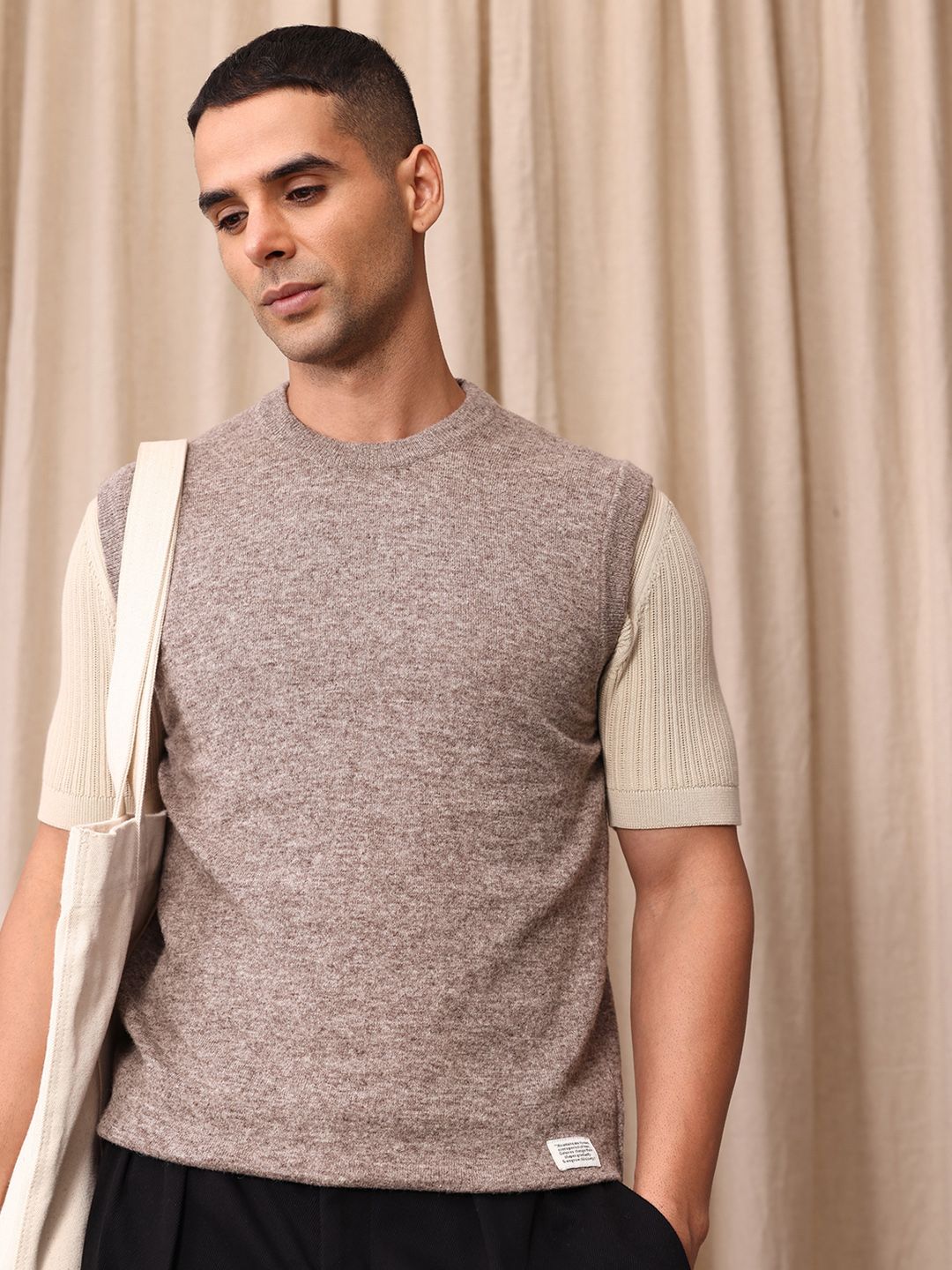 Mr Bowerbird Tailored Fit Sweater Vest-image-38