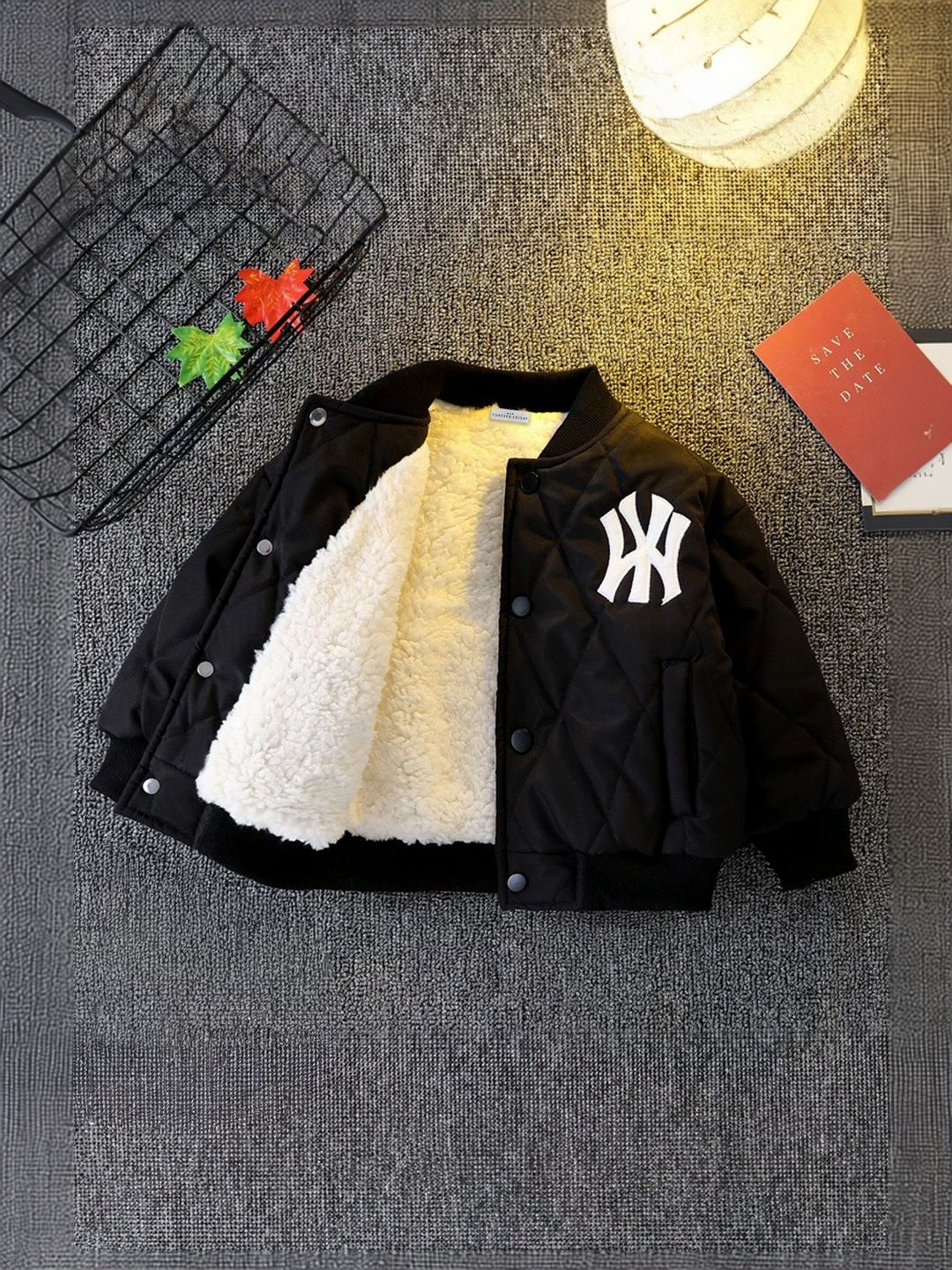 FOREVER FRIDAY Boys Solid Quilted Bomber Jacket-picture-33