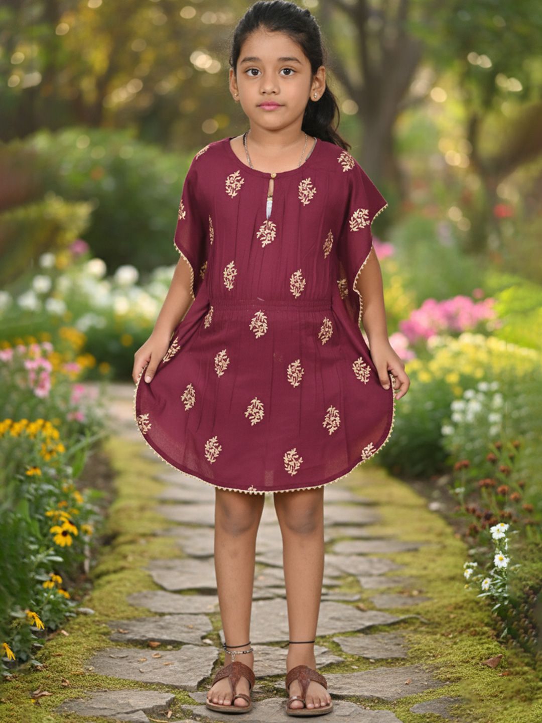 BAESD Floral Print Ethnic Top-picture-38