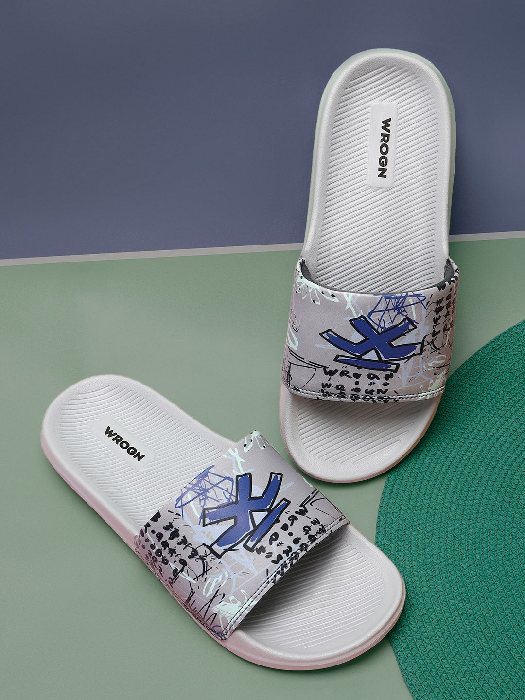 WROGN Men Printed Sliders-picture-11