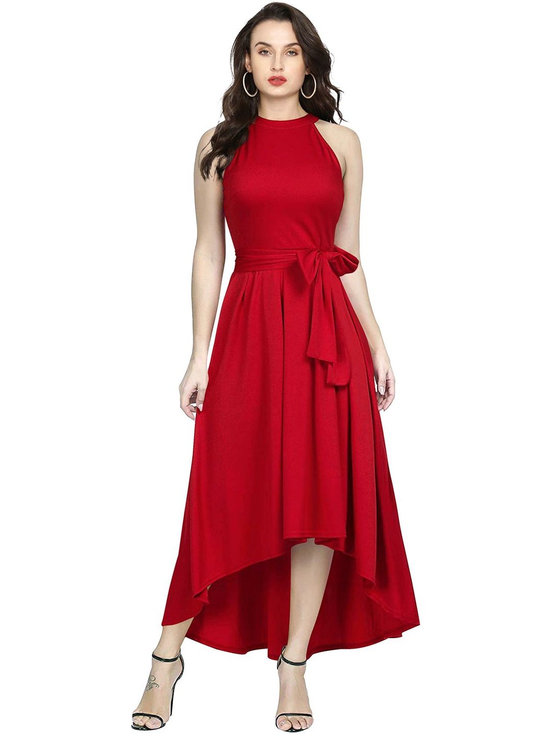 SZN Halter Neck Fit & Flare Midi Dress-picture-37