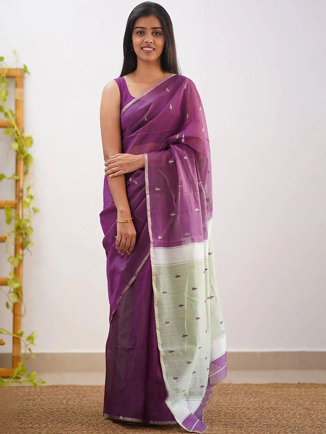 CaniBani Embellished Embroidered Handloom Banarasi Saree-picture-28