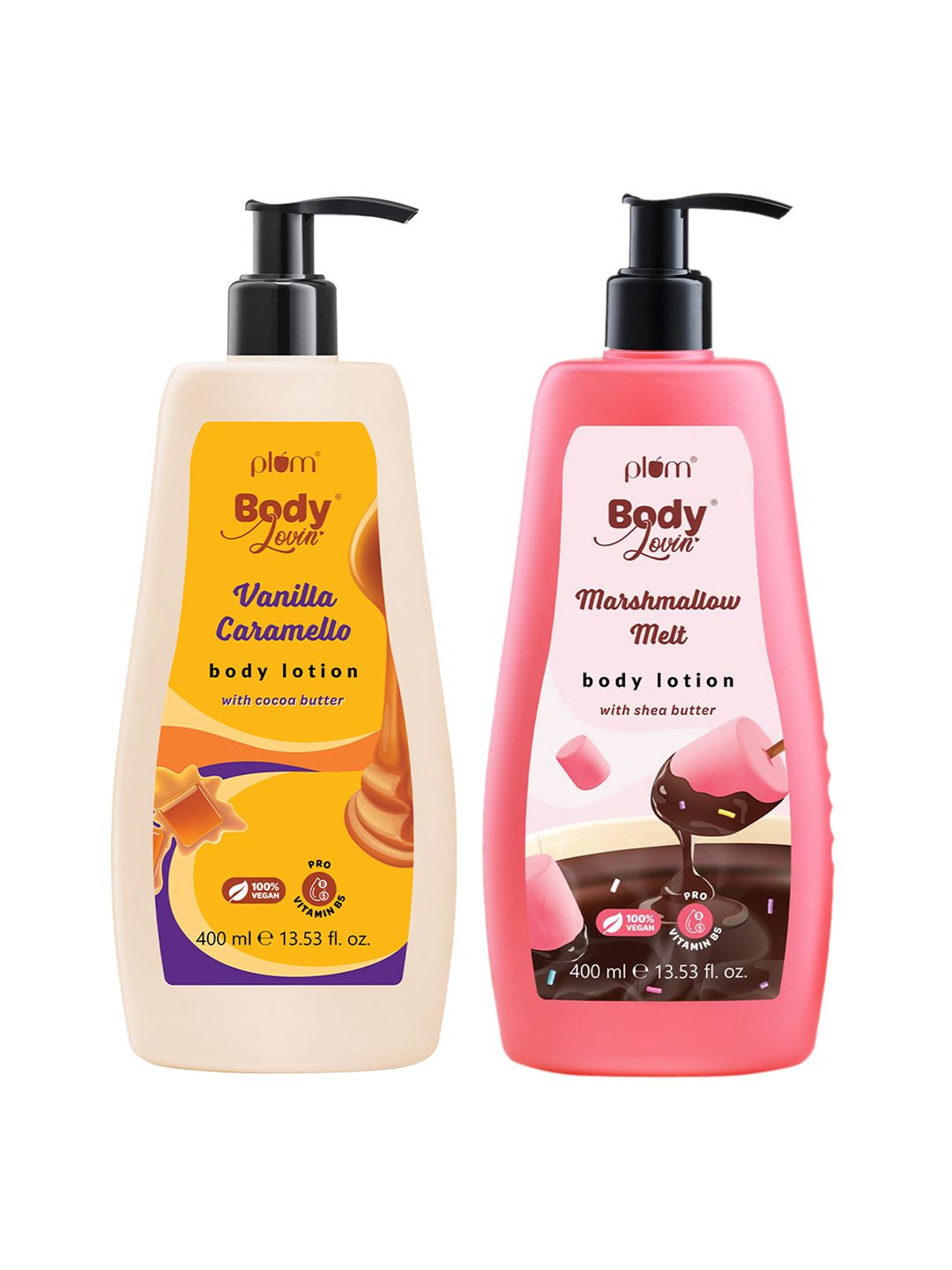 Plum Set of Vanilla Caramello & Marshmallow Melt Body Lotion - 400 ml each-image-35