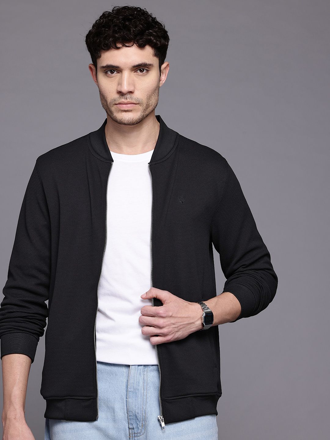 Allen Solly Stand Collar Sweatshirt-image-46