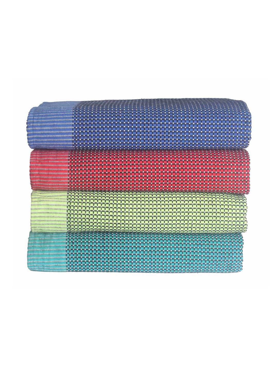 Tharunsha Elite Multicoloured & Blue Checked AC Room 300 GSM Blanket-picture-41