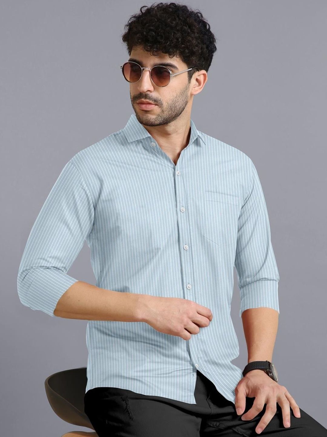 VTEXX Men Standard Striped Casual Shirt-picture-21