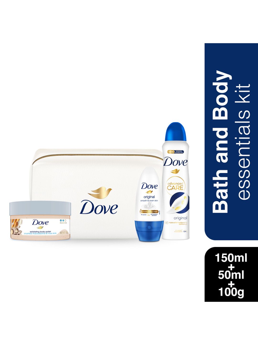 Dove Women Essential Gift Set with Travel Pouch