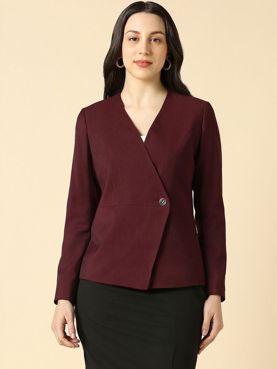 Allen Solly Woman Single-Breasted Blazer-picture-24