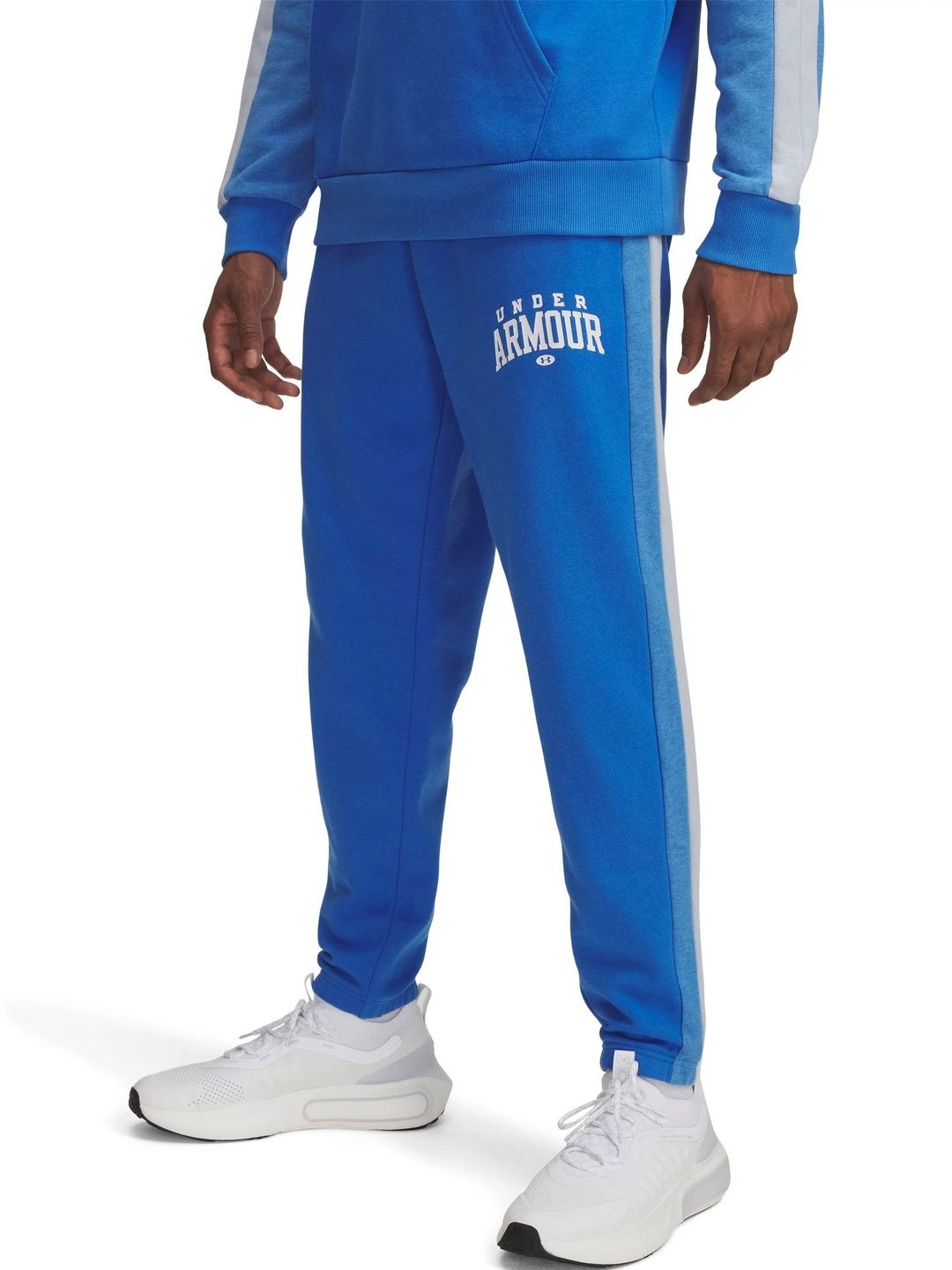 UNDER ARMOUR Men Colourblocked Relaxed Fit Mid-Rise Track Pants-picture-33