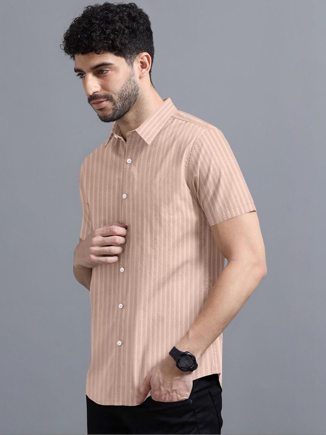 VTEXX Men Standard Striped Casual Shirt-picture-27