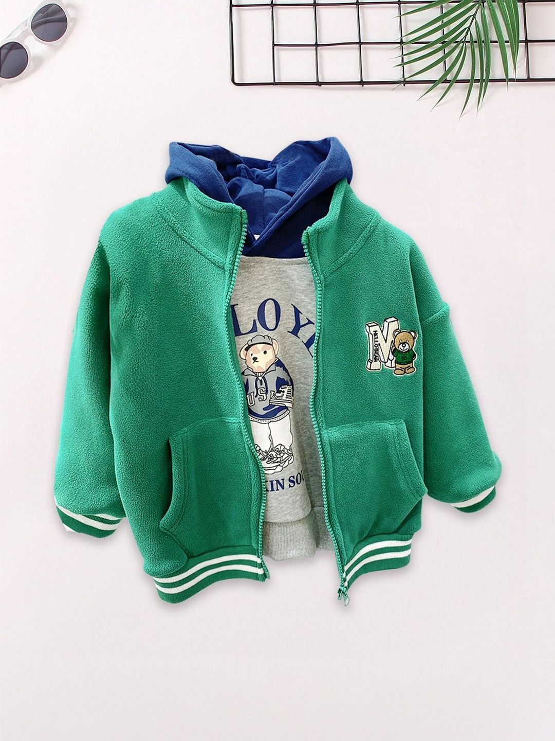 FOREVER FRIDAY Boys Brand Logo Sporty Jacket with Embroidered-picture-53