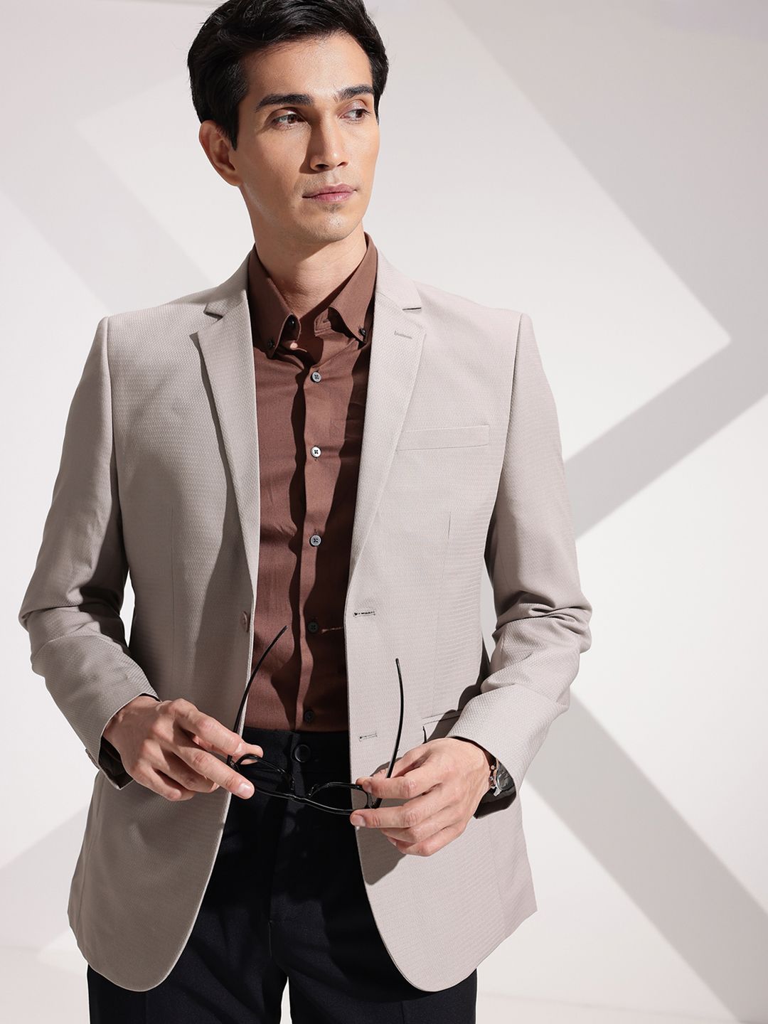 INVICTUS Slim Fit Notched Lapel Single Breasted Formal Blazer-picture-26
