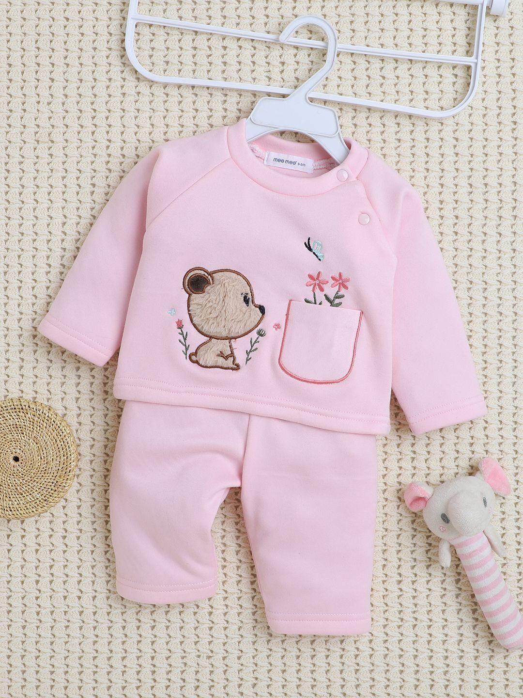MeeMee Kids Cotton T-shirt With Trousers Clothing Set-picture-29