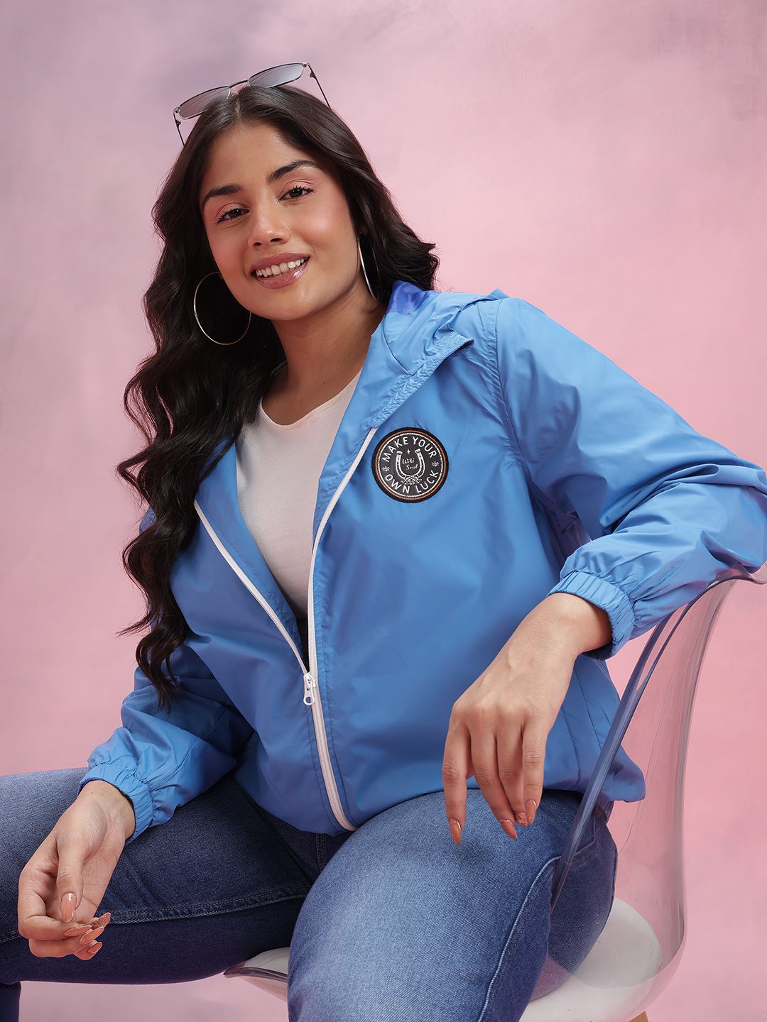 DressBerry Curve Plus Size Graphic Applique Detail Bomber Jacket-picture-31