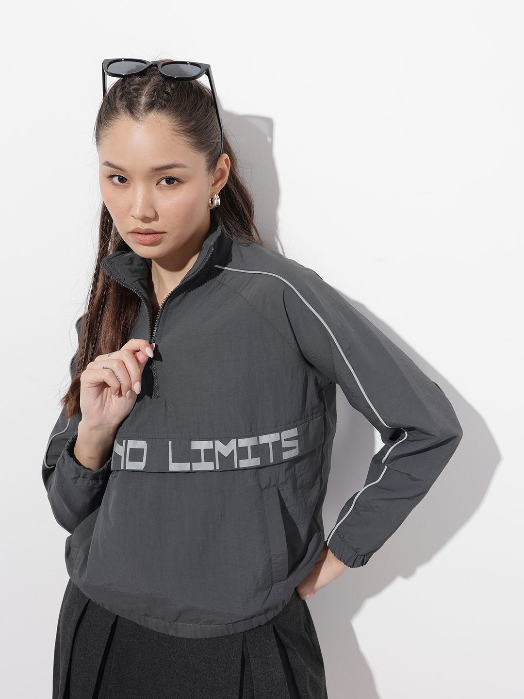 The Roadster Life Co. Typography Printed Mock Collar Jacket-picture-52