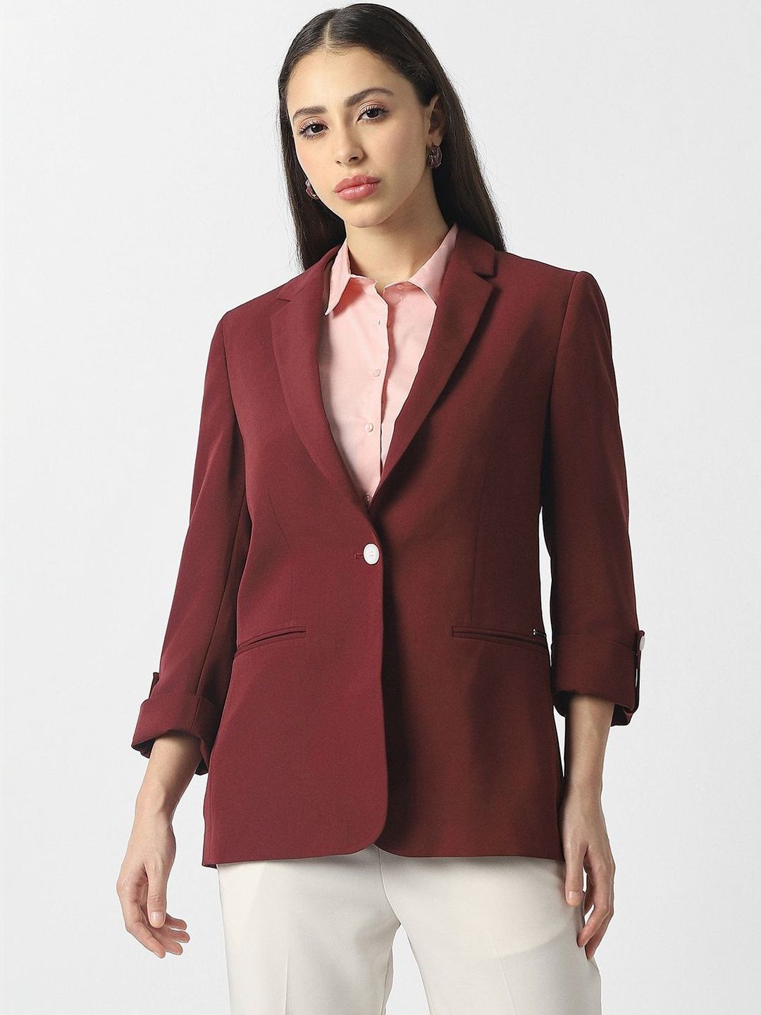 Van Heusen Woman Notched Lapel Single-Breasted Formal Blazers-picture-28