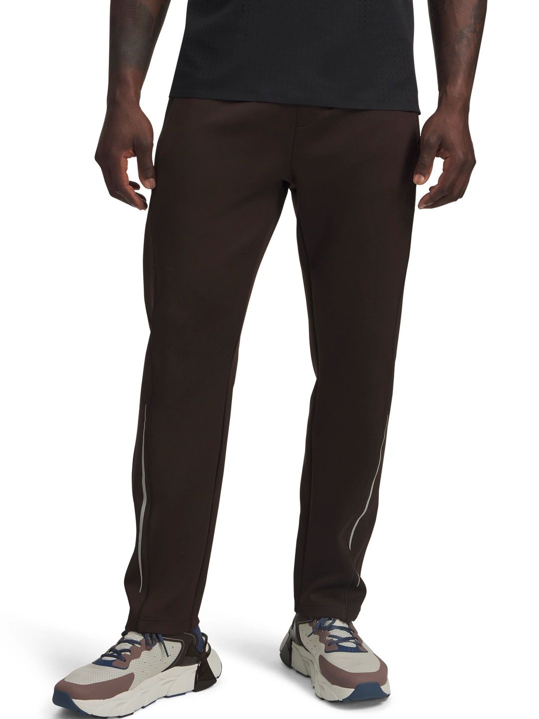 UNDER ARMOUR Men Colourblocked Slim Fit Mid-Rise Track Pants-picture-32