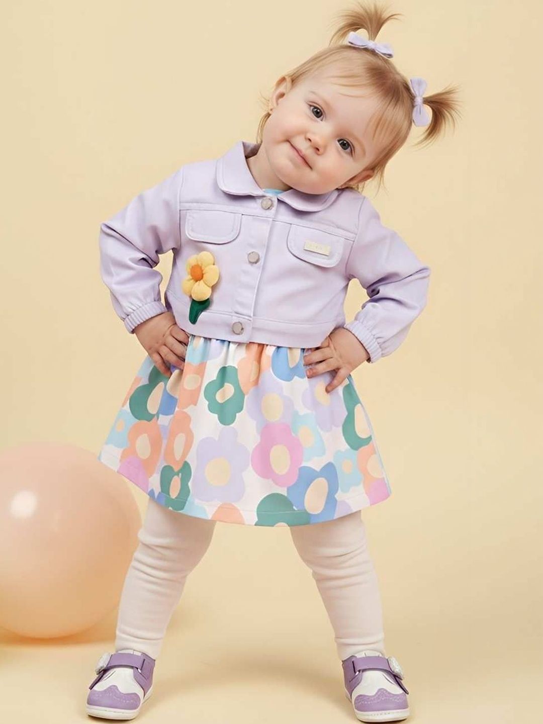 Babys Day Girls Printed Tunic with Trousers-picture-36