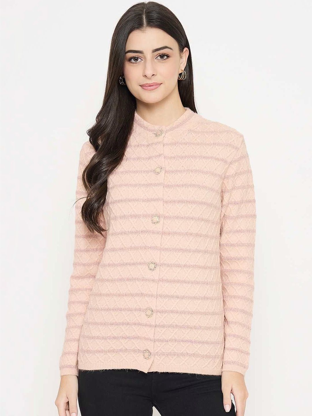 Madame Women Striped Cardigan-picture-40