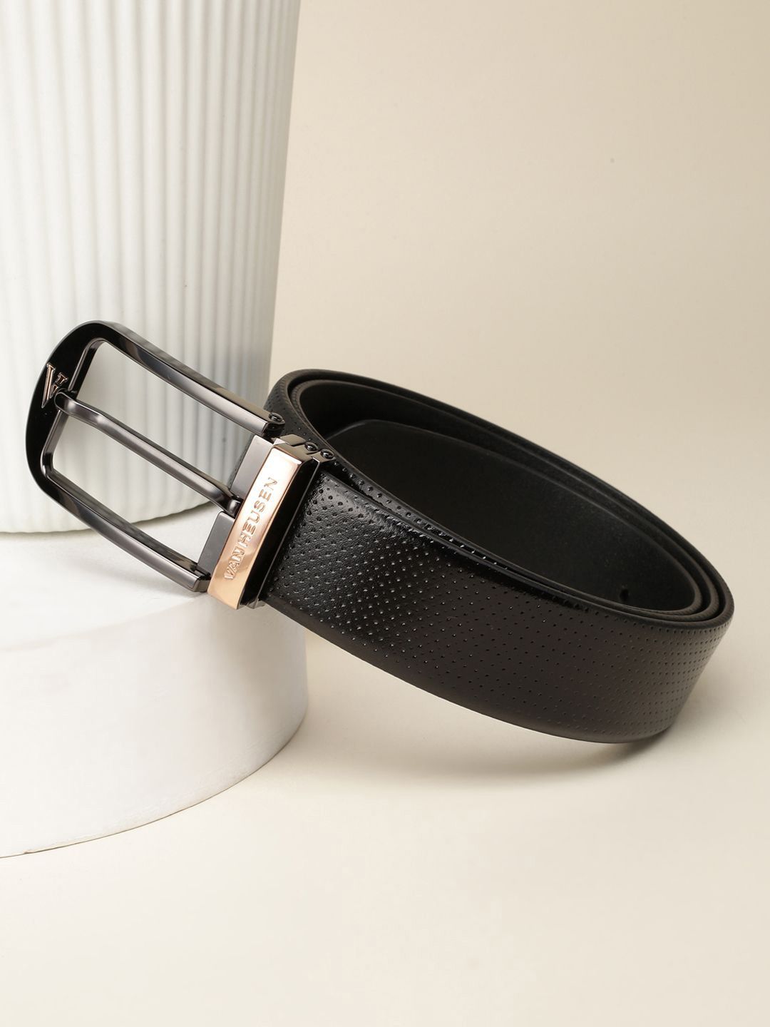 Van Heusen Men Textured Leather Formal Belt-picture-33