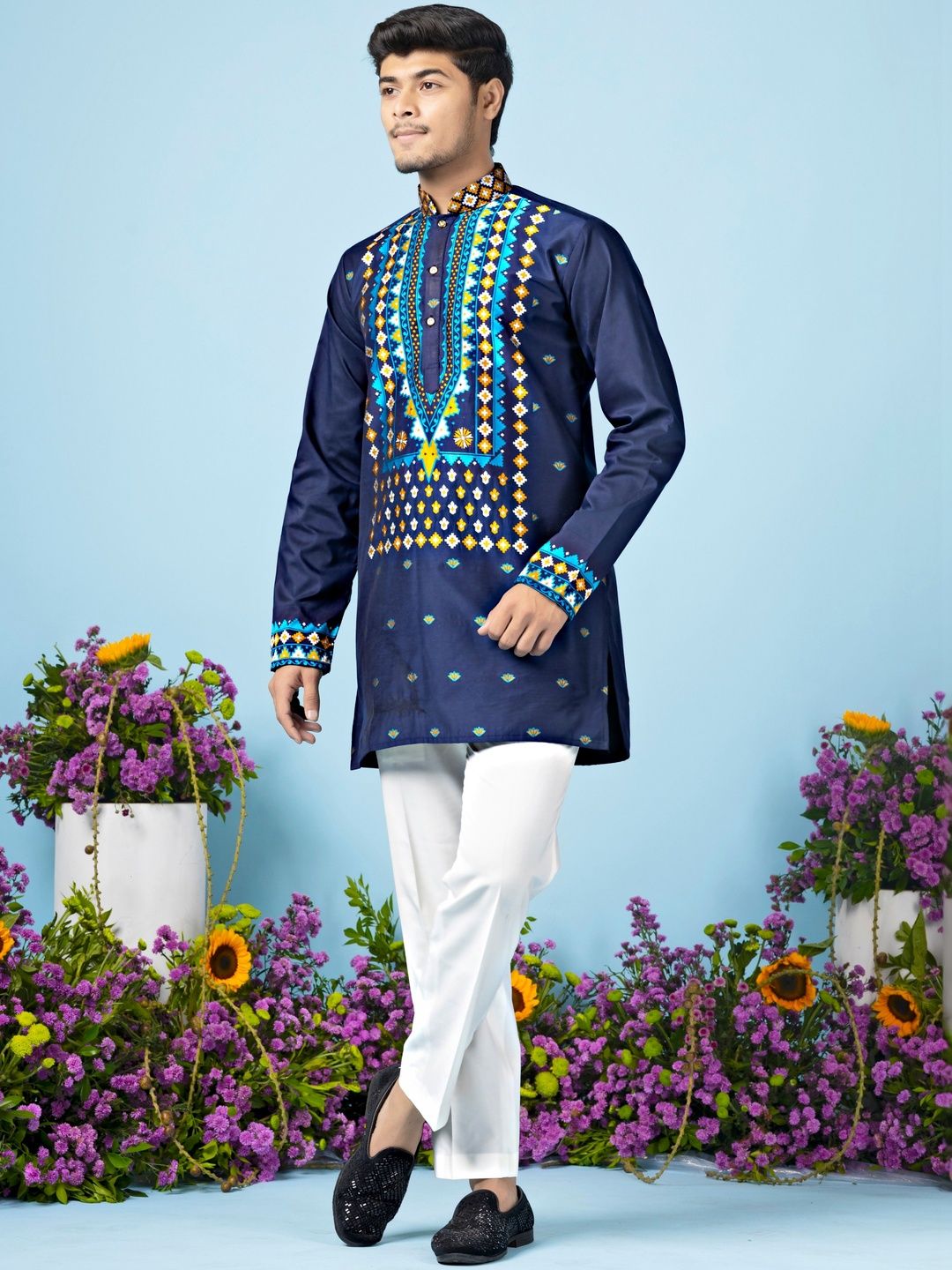 House Of Sanskruti Men Jacquard Handloom Kurta-picture-11