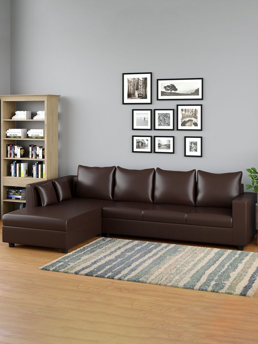 Westido Brown 6-Seater Sofa-image-38