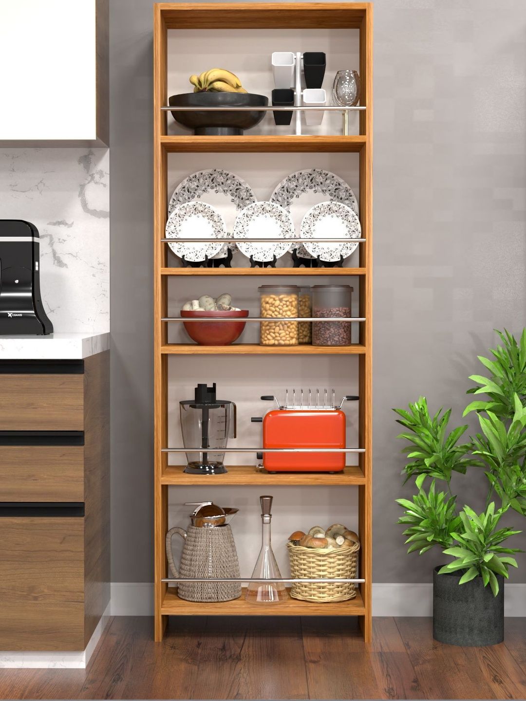 SPECIALITY PANELS Yellow Free-Standing Kitchen Cabinet-picture-57