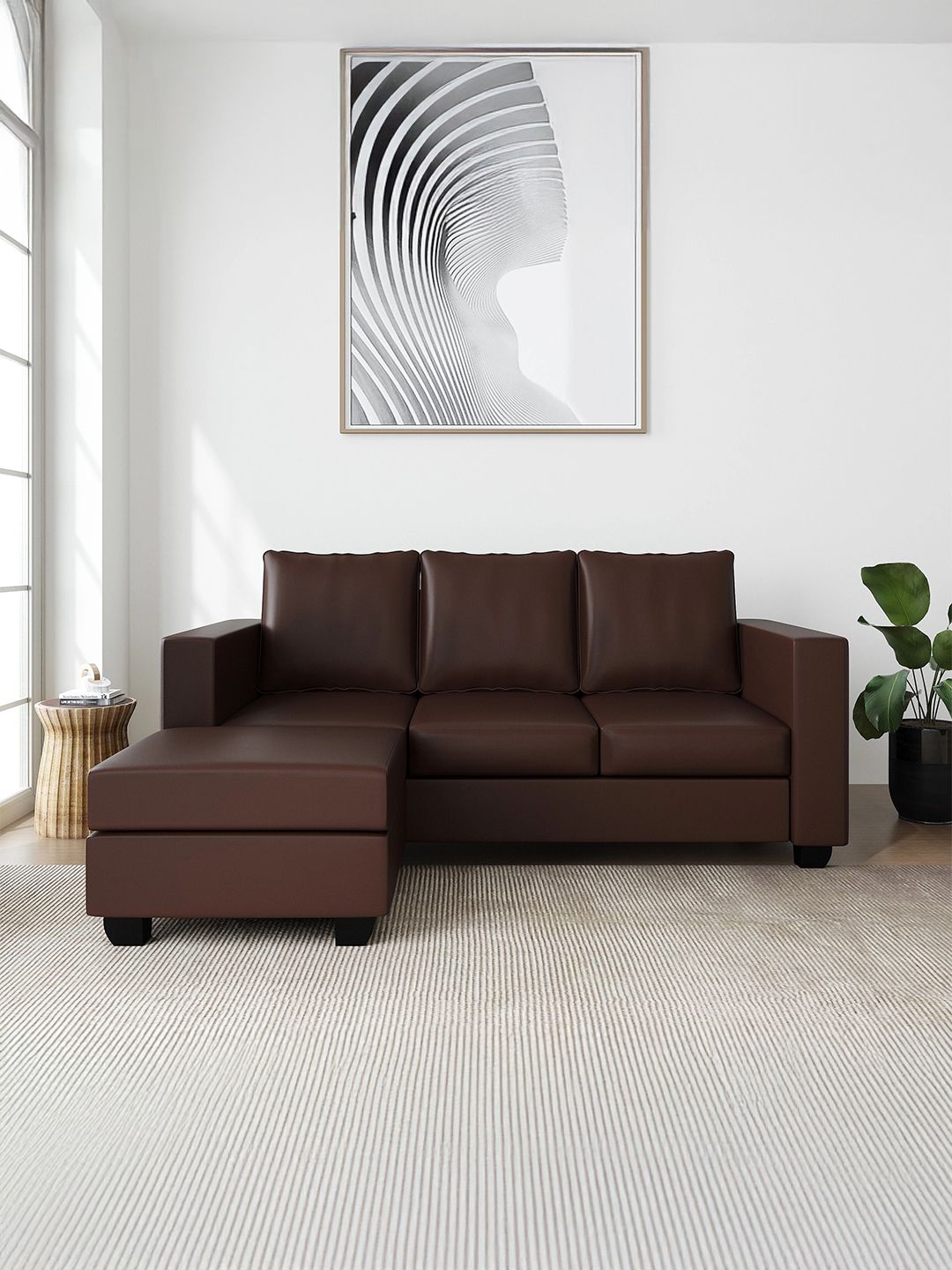 Westido Brown 4-Seater Sofa-image-17