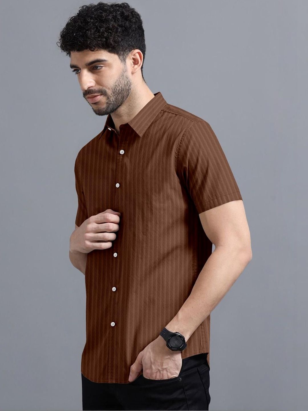 VTEXX Men Standard Striped Casual Shirt-picture-12