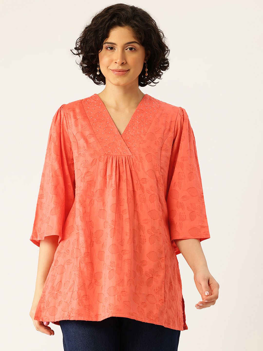 MISRI Embellished Pure Cotton Tunic-picture-13
