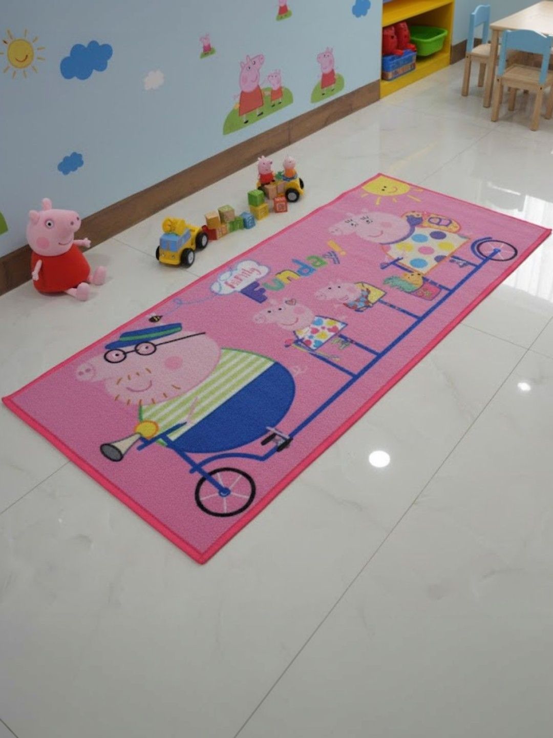 Athom Living Kids Cartoon Characters Anti-Skid Nylon Carpet