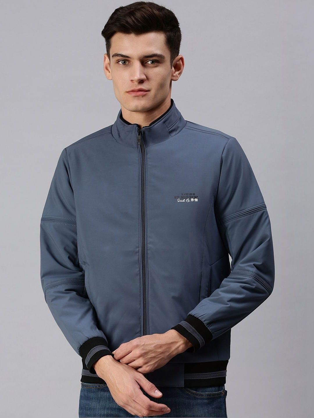 SHOWOFFFF Men Typography Lightweight Bomber Jacket-picture-38