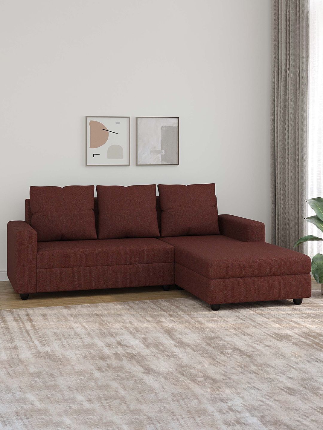 Westido Brown 5-Seater Sofa-picture-38