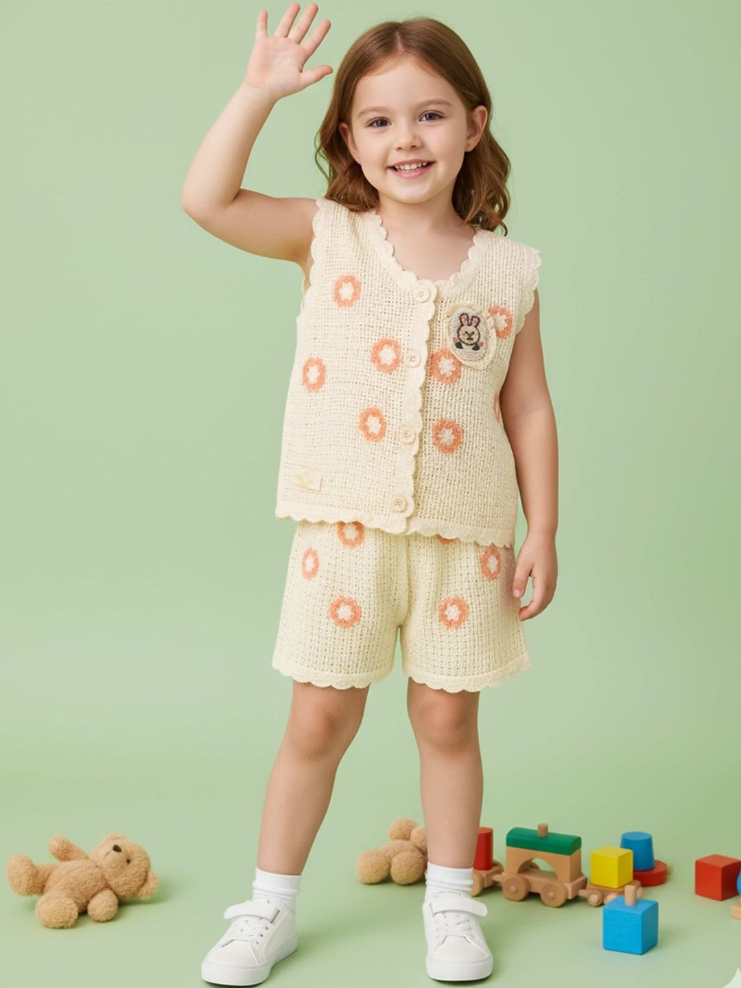 Babys Day Girls Printed Top with Shorts-picture-15