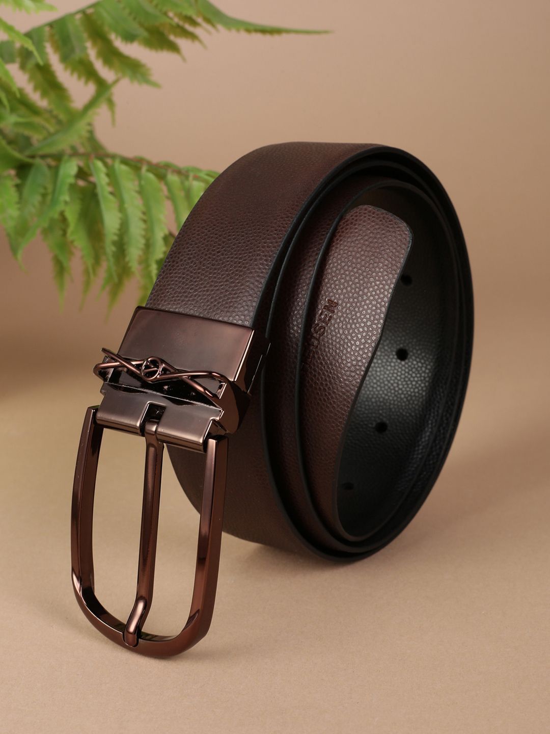 Van Heusen Men Textured Reversible Leather Formal Belt-picture-36