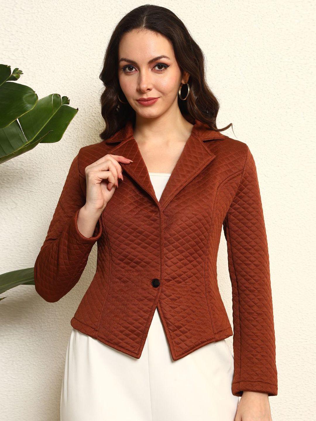 TANDUL Self-Design Notched Lapel Overcoat-picture-38