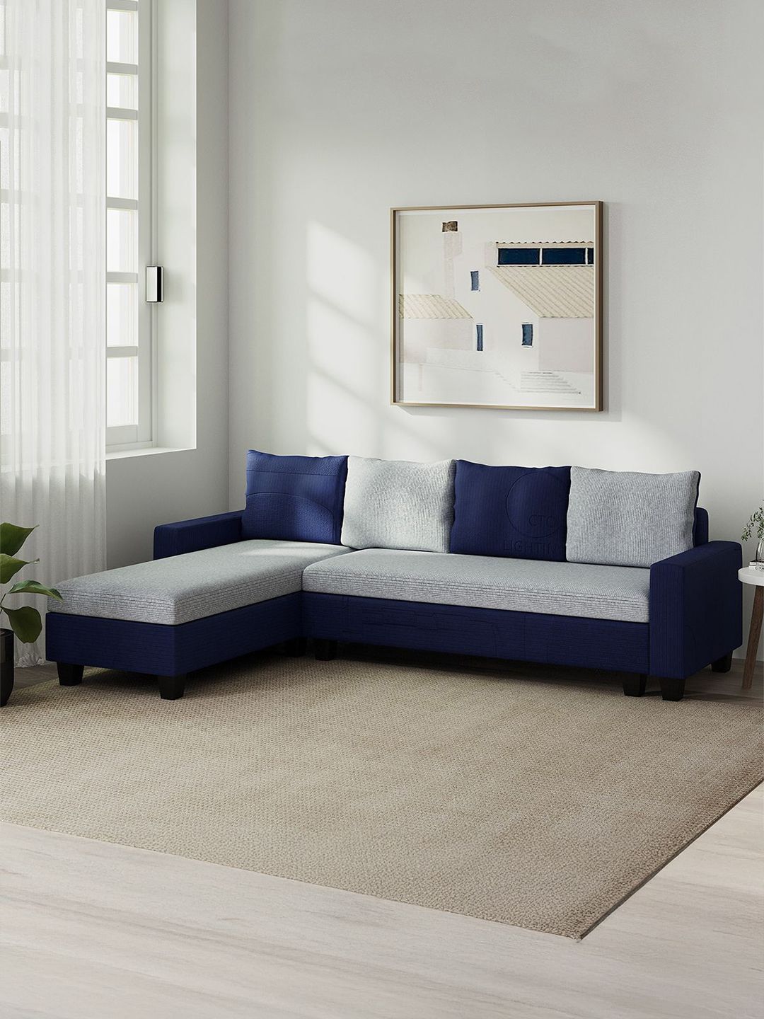 Westido Blue Fabric Ultra Comfortable 5-Seater Sofa-image-26
