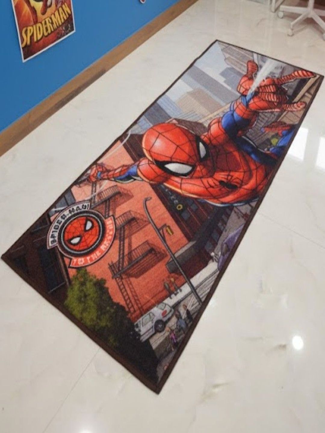 Athom Living Multicoloured Cartoon Characters Anti-Skid Nylon Carpet-image-37